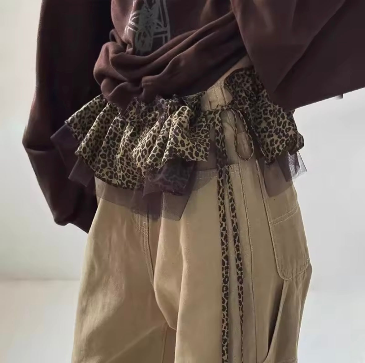 Leopard Layering Skirt
