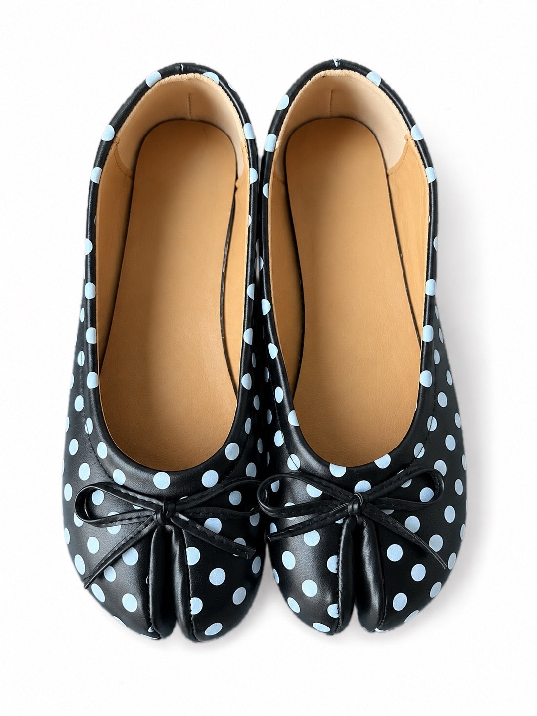 Polka Dot Tabi - Black/White
