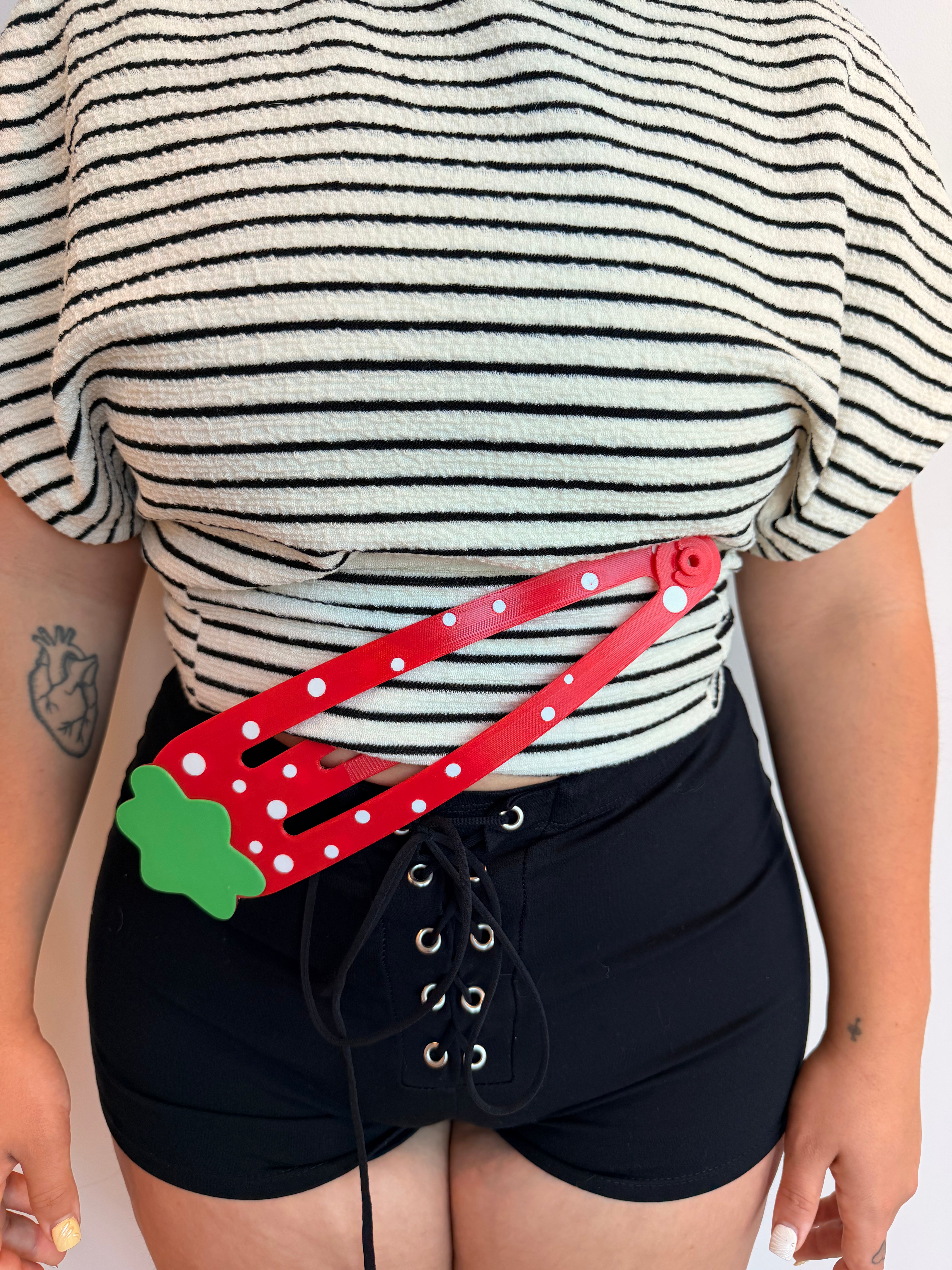 Oversized Barrette - Strawberry