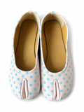 Cotton Candy Polka-Dot Tabi Flats